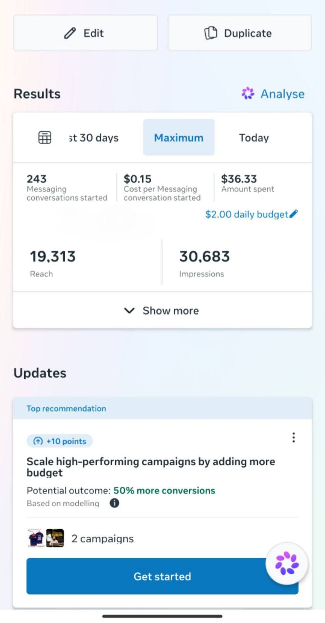 Facebook Ads Campaign